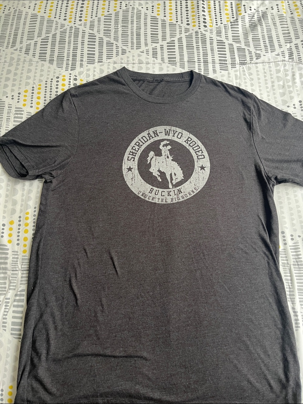 Sheridan Rodeo Buckin' Graphic Tee - Charcoal